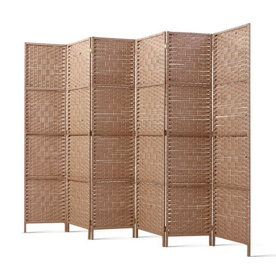 DSZ Product, feed-cond-new, feed-sl-DSZ Freight Payable, newArtiss 6 Panel Room Divider Screen 245 X 170Cm Woven Natural - Premium Furniture > Bedroom > Room Dividers from Artiss ! Shop Online Buy Now at S & D's Value Store Family Business Best Customer ServiceDSZ Product, feed-cond-new, feed-sl-DSZ Freight Payable, new