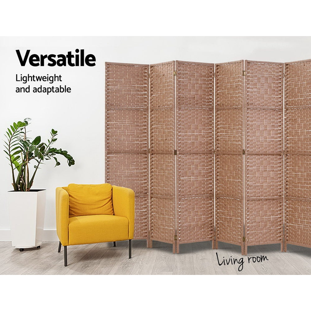 DSZ Product, feed-cond-new, feed-sl-DSZ Freight Payable, newArtiss 6 Panel Room Divider Screen 245 X 170Cm Woven Natural - Premium Furniture > Bedroom > Room Dividers from Artiss ! Shop Online Buy Now at S & D's Value Store Family Business Best Customer ServiceDSZ Product, feed-cond-new, feed-sl-DSZ Freight Payable, new