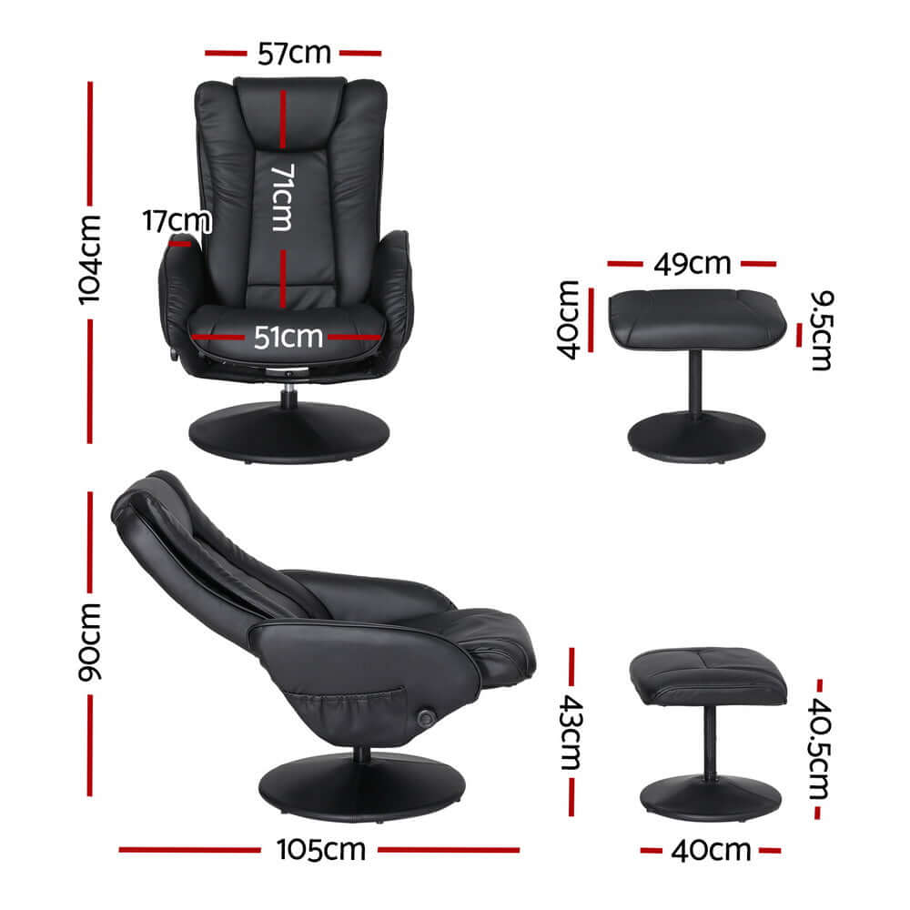 DSZ Product, feed-cond-new, feed-sl-DSZ Freight Payable, newArtiss Recliner Chair Electric Heated Massage Chairs Faux Leather Cobble - Premium Furniture > Bar Stools & Chairs > Massage Chairs from Artiss ! Shop Online Buy Now at S & D's Value Store Family Business Best Customer ServiceDSZ Product, feed-cond-new, feed-sl-DSZ Freight Payable, new