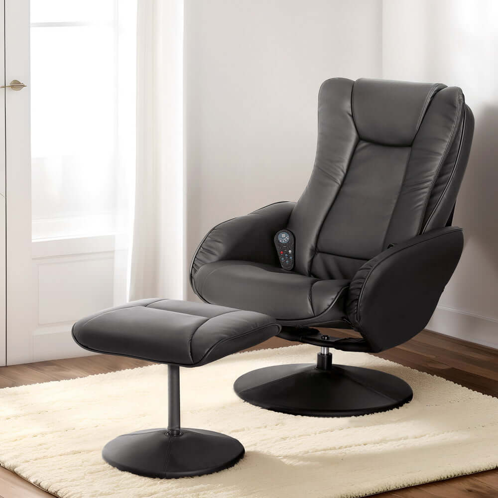 DSZ Product, feed-cond-new, feed-sl-DSZ Freight Payable, newArtiss Recliner Chair Electric Heated Massage Chairs Faux Leather Cobble - Premium Furniture > Bar Stools & Chairs > Massage Chairs from Artiss ! Shop Online Buy Now at S & D's Value Store Family Business Best Customer ServiceDSZ Product, feed-cond-new, feed-sl-DSZ Freight Payable, new