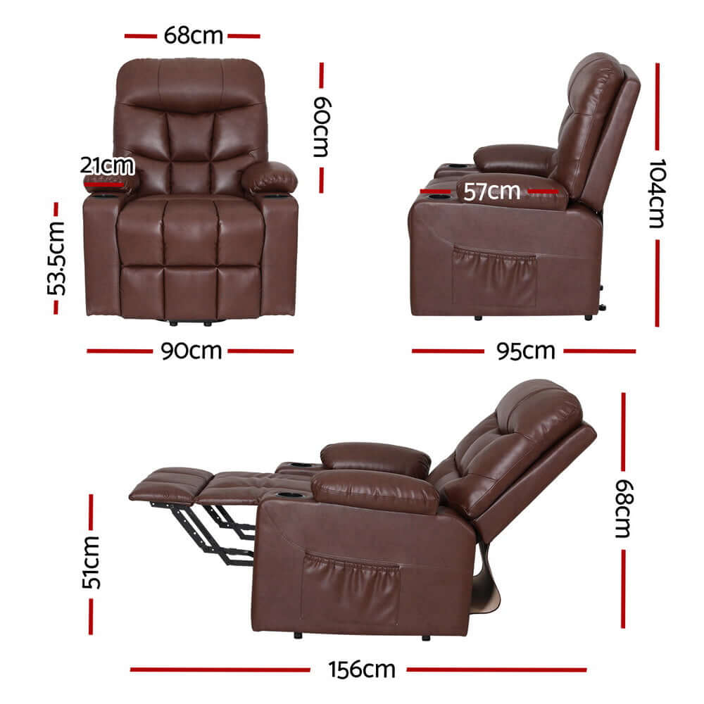 DSZ Product, feed-cond-new, feed-sl-DSZ Freight Payable, newArtiss Recliner Chair Lift Assist Heated Massage Chair Leather Claude - Premium Furniture > Bar Stools & Chairs > Massage Chairs from Artiss ! Shop Online Buy Now at S & D's Value Store Family Business Best Customer ServiceDSZ Product, feed-cond-new, feed-sl-DSZ Freight Payable, new