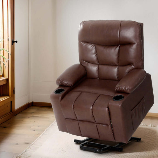 DSZ Product, feed-cond-new, feed-sl-DSZ Freight Payable, newArtiss Recliner Chair Lift Assist Heated Massage Chair Leather Claude - Premium Furniture > Bar Stools & Chairs > Massage Chairs from Artiss ! Shop Online Buy Now at S & D's Value Store Family Business Best Customer ServiceDSZ Product, feed-cond-new, feed-sl-DSZ Freight Payable, new