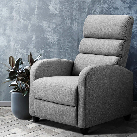 DSZ Product, feed-cond-new, feed-sl-DSZ Freight Payable, newArtiss Recliner Armchair Grey Fabric Bolivia - Premium Furniture > Bar Stools & Chairs > Arm Chairs & Recliners from Artiss ! Shop Online Buy Now at S & D's Value Store Family Business Best Customer ServiceDSZ Product, feed-cond-new, feed-sl-DSZ Freight Payable, new