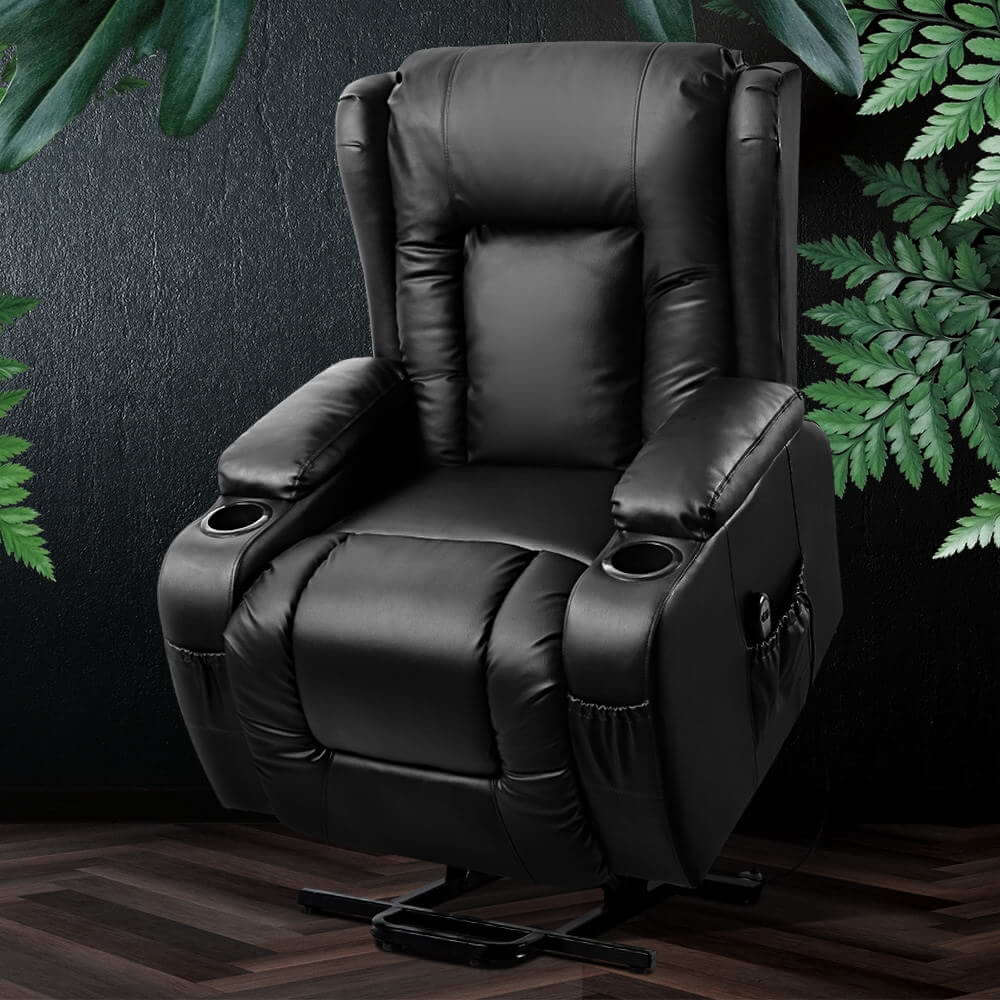 DSZ Product, feed-cond-new, feed-sl-DSZ Freight Payable, newArtiss Recliner Chair Lift Assist Heated Massage Chair Leather Rukwa - Premium Furniture > Bar Stools & Chairs > Massage Chairs from Artiss ! Shop Online Buy Now at S & D's Value Store Family Business Best Customer ServiceDSZ Product, feed-cond-new, feed-sl-DSZ Freight Payable, new