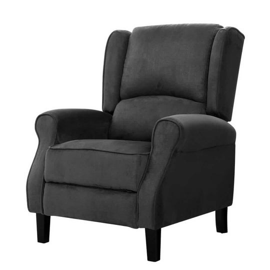 DSZ Product, feed-cond-new, feed-sl-DSZ Freight Payable, newArtiss Recliner Chair Adjustable Sofa Lounge Soft Suede Armchair Couch Charcoal - Premium Furniture > Bar Stools & Chairs > Arm Chairs & Recliners from Artiss ! Shop Online Buy Now at S & D's Value Store Family Business Best Customer ServiceDSZ Product, feed-cond-new, feed-sl-DSZ Freight Payable, new