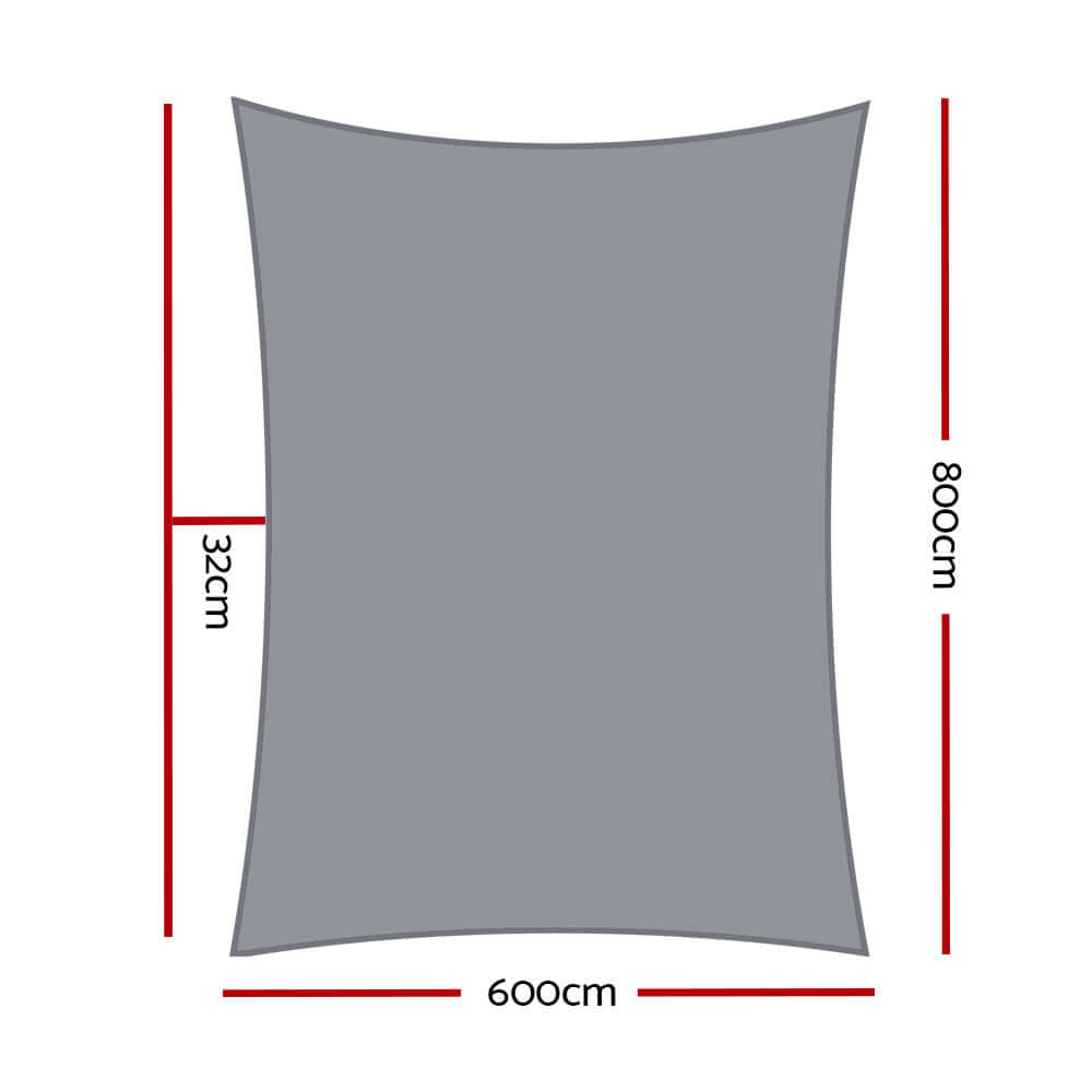 DSZ Product, feed-cond-new, feed-sl-DSZ Freight Payable, newInstahut Shade Sail 6 X 8M Rectangle 280Gsm 98% Grey Shade Cloth - Premium Home & Garden > Shading > Umbrellas & Sunshades from Instahut ! Shop Online Buy Now at S & D's Value Store Family Business Best Customer ServiceDSZ Product, feed-cond-new, feed-sl-DSZ Freight Payable, new