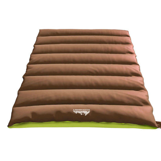 _label_, DSZ Product, feed-cond-new, feed-sl-free shipping, free-shipping, newWeisshorn Sleeping Bag Double Bags Thermal Camping Hiking Tent Brown  - 5°C - Premium Outdoor Recreation > Camping > Sleeping Bags from Weisshorn ! Shop Online Buy Now at S & D's Value Store Family Business Best Customer Service_label_, DSZ Product, feed-cond-new, feed-sl-free shipping, free-shipping, new