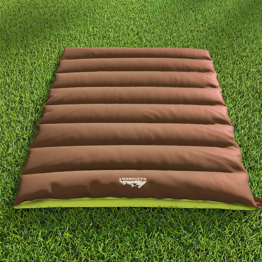 _label_, DSZ Product, feed-cond-new, feed-sl-free shipping, free-shipping, newWeisshorn Sleeping Bag Double Bags Thermal Camping Hiking Tent Brown  - 5°C - Premium Outdoor Recreation > Camping > Sleeping Bags from Weisshorn ! Shop Online Buy Now at S & D's Value Store Family Business Best Customer Service_label_, DSZ Product, feed-cond-new, feed-sl-free shipping, free-shipping, new