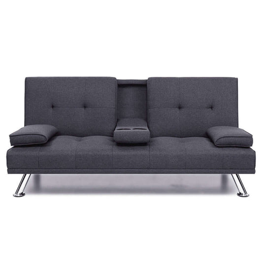 DSZ Product, feed-cond-new, feed-sl-DSZ Freight Payable, newArtiss Sofa Bed 175Cm Dark Grey Fabric - Premium Furniture > Bar Stools & Chairs > Arm Chairs & Recliners from Artiss ! Shop Online Buy Now at S & D's Value Store Family Business Best Customer ServiceDSZ Product, feed-cond-new, feed-sl-DSZ Freight Payable, new