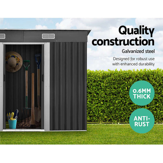 DSZ Product, feed-cond-new, feed-sl-DSZ Freight Payable, newGiantz Garden Shed 2.38 X 1.31M Sheds Outdoor Storage Tool Metal Workshop Shelter Sliding Door - Premium Home & Garden > Storage > Sheds from Giantz ! Shop Online Buy Now at S & D's Value Store Family Business Best Customer ServiceDSZ Product, feed-cond-new, feed-sl-DSZ Freight Payable, new