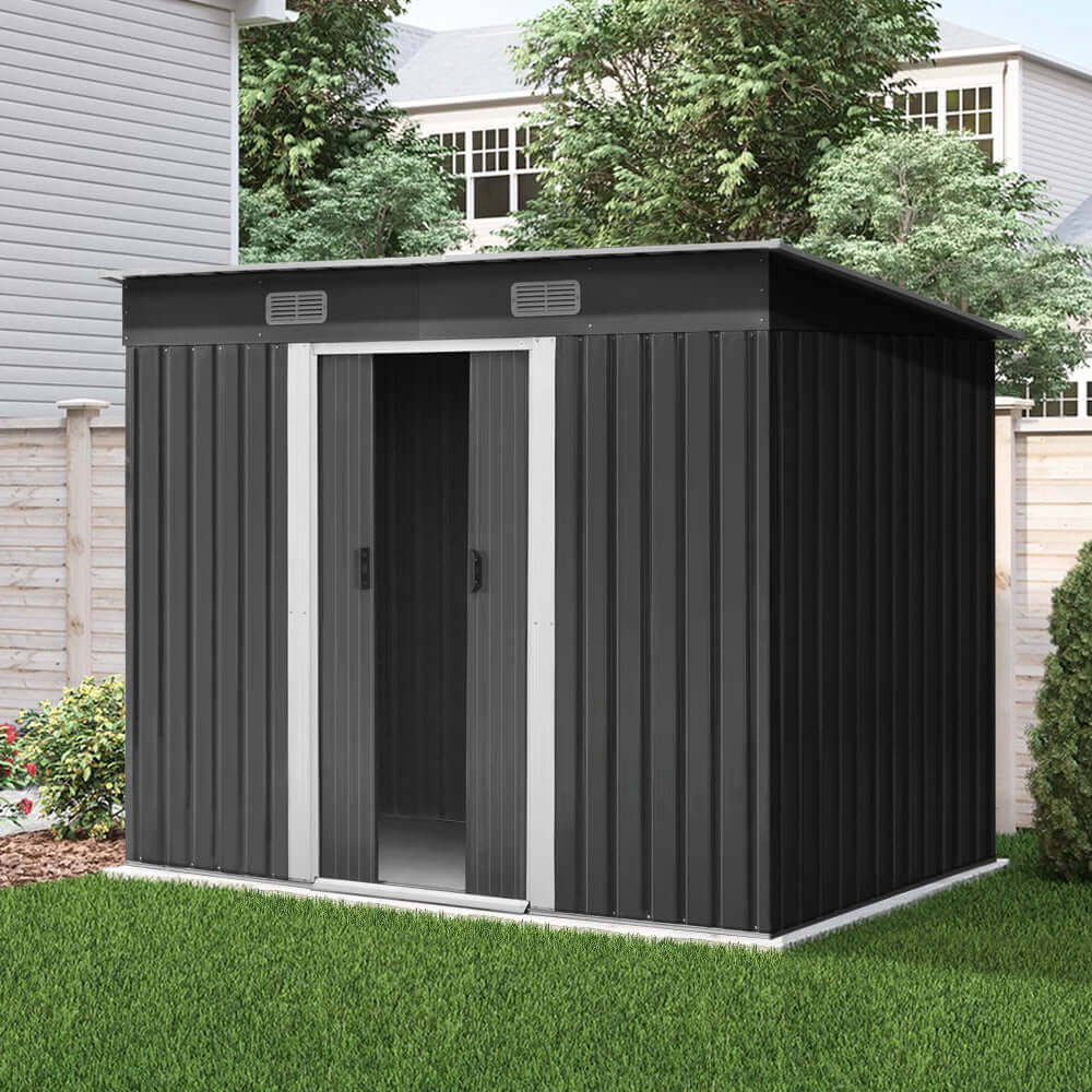 DSZ Product, feed-cond-new, feed-sl-DSZ Freight Payable, newGiantz Garden Shed 2.38 X 1.31M Sheds Outdoor Storage Tool Metal Workshop Shelter Sliding Door - Premium Home & Garden > Storage > Sheds from Giantz ! Shop Online Buy Now at S & D's Value Store Family Business Best Customer ServiceDSZ Product, feed-cond-new, feed-sl-DSZ Freight Payable, new