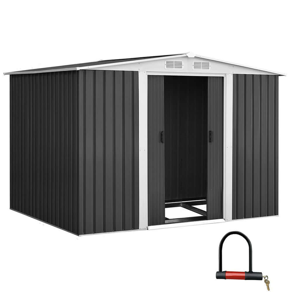 DSZ Product, feed-cond-new, feed-sl-DSZ Freight Payable, newGiantz Garden Shed 2.58 X 2.07M W/Metal Base Sheds Outdoor Storage Double Door Tool - Premium Home & Garden > Storage > Sheds from Giantz ! Shop Online Buy Now at S & D's Value Store Family Business Best Customer ServiceDSZ Product, feed-cond-new, feed-sl-DSZ Freight Payable, new