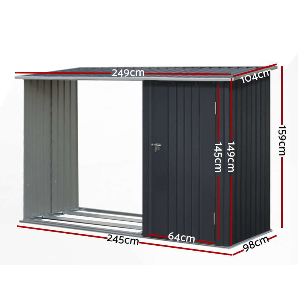 DSZ Product, feed-cond-new, feed-sl-DSZ Freight Payable, newGiantz Garden Shed 2.49 X 1.04M Sheds Outdoor Tool Storage Workshop House Steel 2 In 1 - Premium Home & Garden > Storage > Sheds from Giantz ! Shop Online Buy Now at S & D's Value Store Family Business Best Customer ServiceDSZ Product, feed-cond-new, feed-sl-DSZ Freight Payable, new