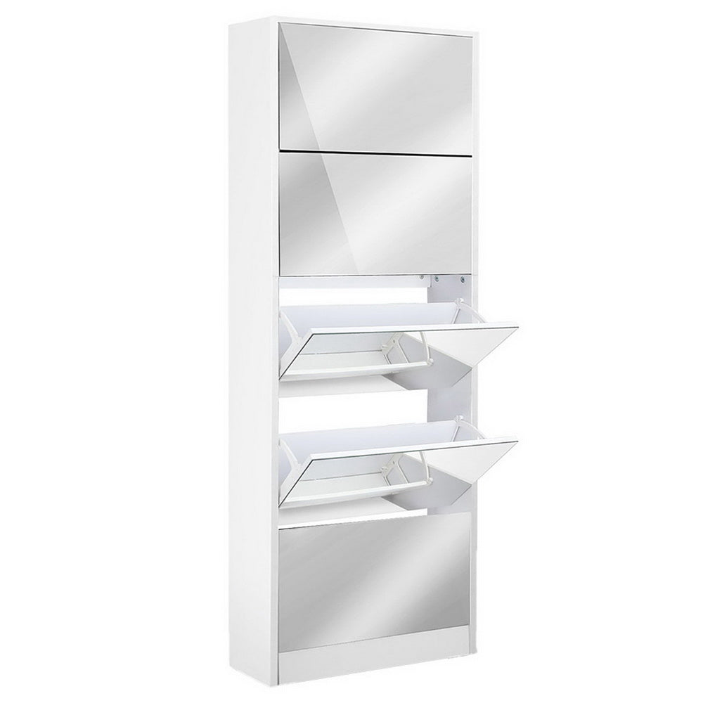 DSZ Product, feed-cond-new, feed-sl-DSZ Freight Payable, newArtiss Shoe Rack Cabinet Mirror 25 Pairs White - Premium Furniture > Living Room > Shoe Storage from Artiss ! Shop Online Buy Now at S & D's Value Store Family Business Best Customer ServiceDSZ Product, feed-cond-new, feed-sl-DSZ Freight Payable, new