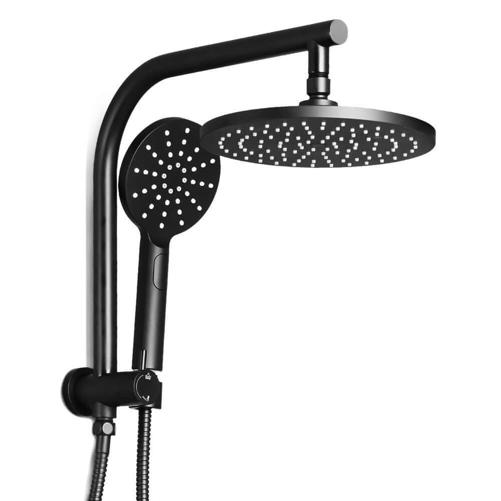 _label_, DSZ Product, feed-cond-new, feed-sl-free shipping, free-shipping, newCefito 9'' Rain Shower Head Set Handheld Round High Pressure Black - Premium Home & Garden > Bathroom Accessories > Shower Accessories from Cefito ! Shop Online Buy Now at S & D's Value Store Family Business Best Customer Service_label_, DSZ Product, feed-cond-new, feed-sl-free shipping, free-shipping, new