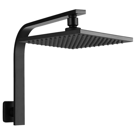 _label_, DSZ Product, feed-cond-new, feed-sl-free shipping, free-shipping, newCefito 8'' Rain Shower Head Wall Arm Square High Pressure Black - Premium Home & Garden > Bathroom Accessories > Shower Accessories from Cefito ! Shop Online Buy Now at S & D's Value Store Family Business Best Customer Service_label_, DSZ Product, feed-cond-new, feed-sl-free shipping, free-shipping, new