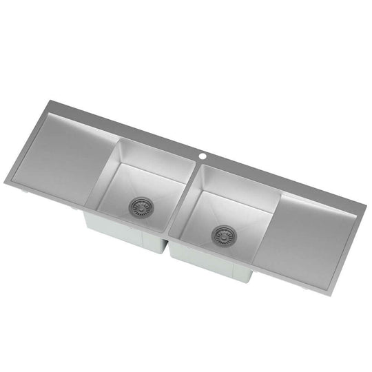 DSZ Product, feed-cond-new, feed-sl-DSZ Freight PayableCefito Kitchen Sink Basin Stainless Steel Under/Top/Flush Mount Bowl 155X50CM - Premium Furniture > Dining > Kitchen Sinks from Cefito ! Shop Online Buy Now at S & D's Value Store Family Business Best Customer ServiceDSZ Product, feed-cond-new, feed-sl-DSZ Freight Payable