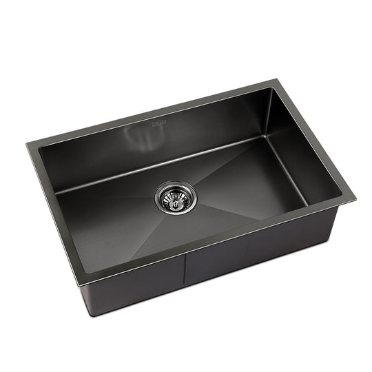 DSZ Product, feed-cond-new, feed-sl-DSZ Freight Payable, newCefito Kitchen Sink 70 X 45Cm Stainless Steel Basin Single Bowl Laundry Black - Premium Furniture > Dining > Kitchen Sinks from Cefito ! Shop Online Buy Now at S & D's Value Store Family Business Best Customer ServiceDSZ Product, feed-cond-new, feed-sl-DSZ Freight Payable, new