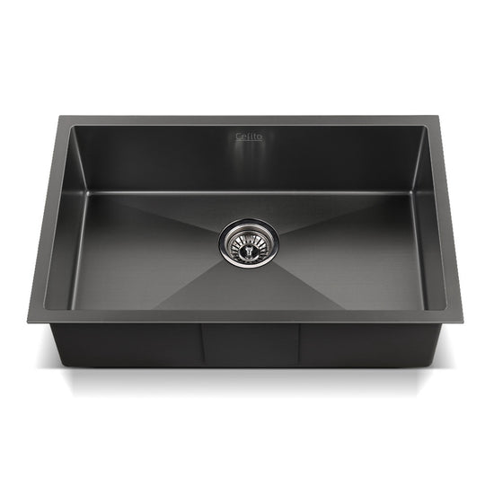 DSZ Product, feed-cond-new, feed-sl-DSZ Freight Payable, newCefito Kitchen Sink 70 X 45Cm Stainless Steel Basin Single Bowl Laundry Black - Premium Furniture > Dining > Kitchen Sinks from Cefito ! Shop Online Buy Now at S & D's Value Store Family Business Best Customer ServiceDSZ Product, feed-cond-new, feed-sl-DSZ Freight Payable, new