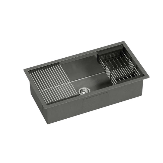 DSZ Product, feed-cond-new, feed-sl-DSZ Freight Payable, newCefito Kitchen Sink 81 X 45Cm Stainless Steel Single Bowl Drain Rack Basket Black - Premium Home & Garden > DIY > Kitchen & Bathroom DIY from Cefito ! Shop Online Buy Now at S & D's Value Store Family Business Best Customer ServiceDSZ Product, feed-cond-new, feed-sl-DSZ Freight Payable, new