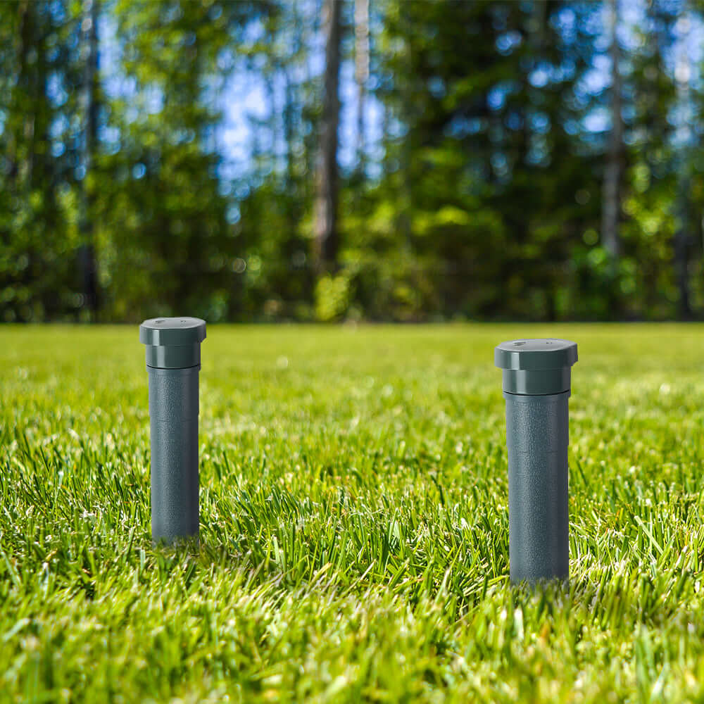 Gardeon Snake Repeller stakes in a grassy yard, providing affordable and eco-friendly pest control solution.