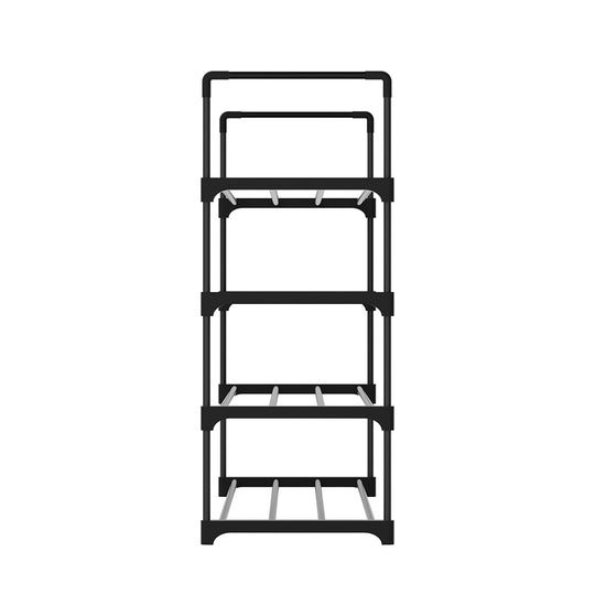 Artiss Shoe Rack 4-tier 16 Pairs Stackable Black