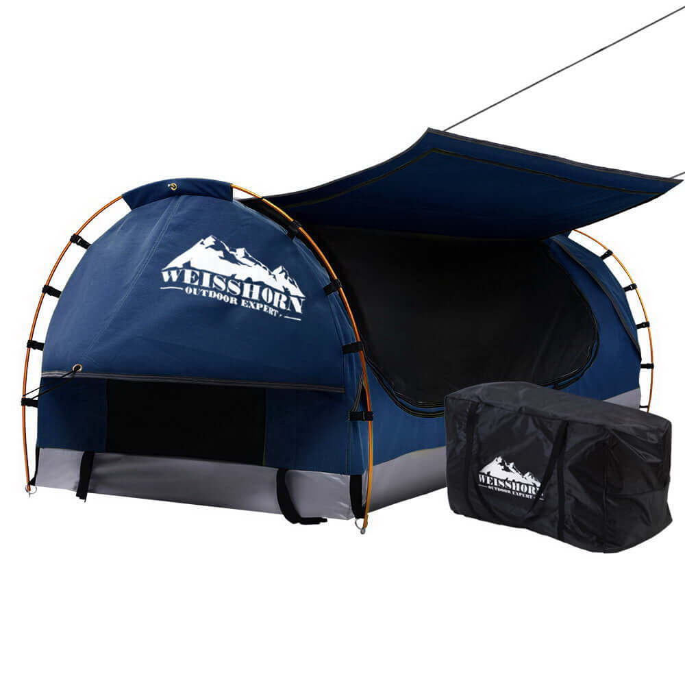 _label_, camping, DSZ Product, feed-cond-new, feed-sl-free shipping, free-shipping, new, value tentsWeisshorn King Single Swag Camping Swags Canvas Free Standing Dome Tent Blue - Premium Outdoor Recreation > Camping > Tents from Weisshorn ! Shop Online Buy Now at S & D's Value Store Family Business Best Customer Service_label_, camping, DSZ Product, feed-cond-new, feed-sl-free shipping, free-shipping, new, value tents