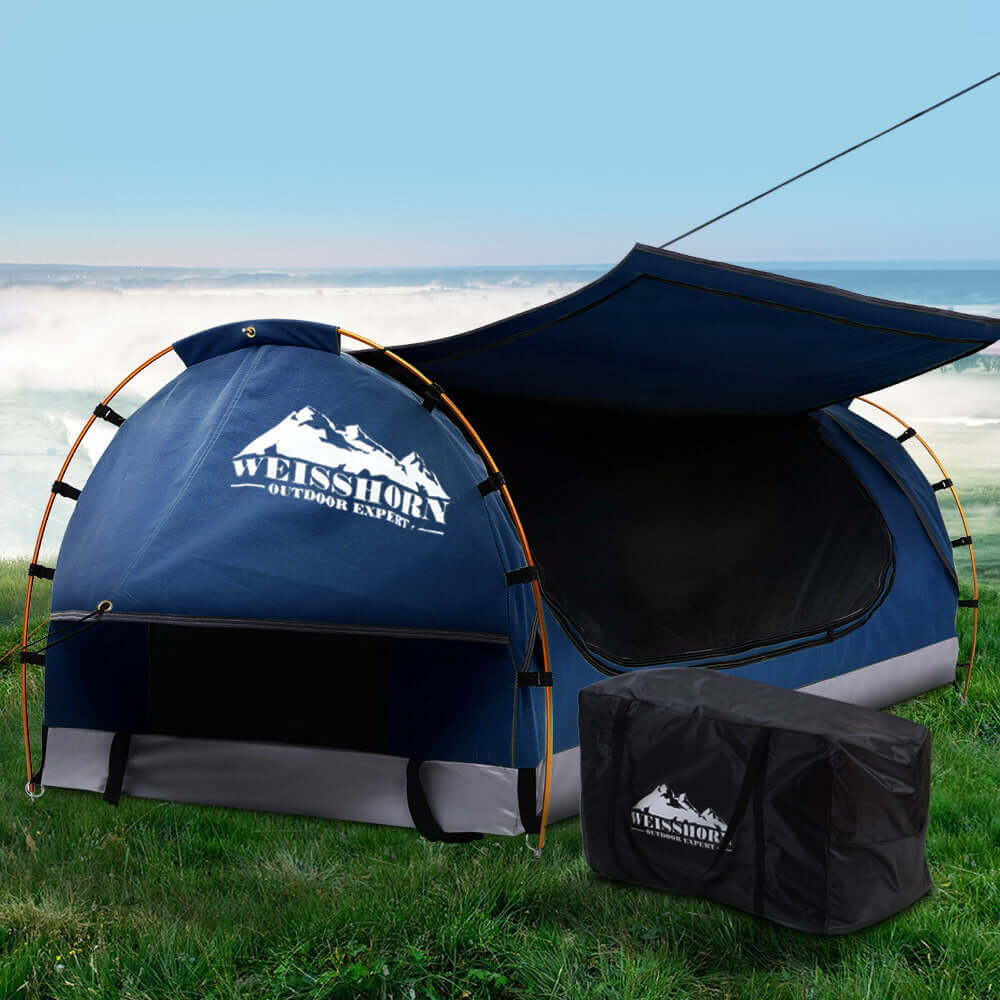 _label_, camping, DSZ Product, feed-cond-new, feed-sl-free shipping, free-shipping, new, value tentsWeisshorn King Single Swag Camping Swags Canvas Free Standing Dome Tent Blue - Premium Outdoor Recreation > Camping > Tents from Weisshorn ! Shop Online Buy Now at S & D's Value Store Family Business Best Customer Service_label_, camping, DSZ Product, feed-cond-new, feed-sl-free shipping, free-shipping, new, value tents