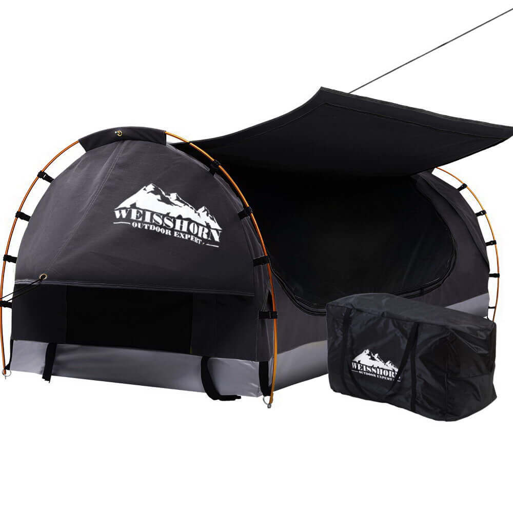 _label_, camping, DSZ Product, feed-cond-new, feed-sl-free shipping, free-shipping, new, value tentsWeisshorn King Single Swag Camping Swags Canvas Free Standing Dome Tent Grey - Premium Outdoor Recreation > Camping > Tents from Weisshorn ! Shop Online Buy Now at S & D's Value Store Family Business Best Customer Service_label_, camping, DSZ Product, feed-cond-new, feed-sl-free shipping, free-shipping, new, value tents