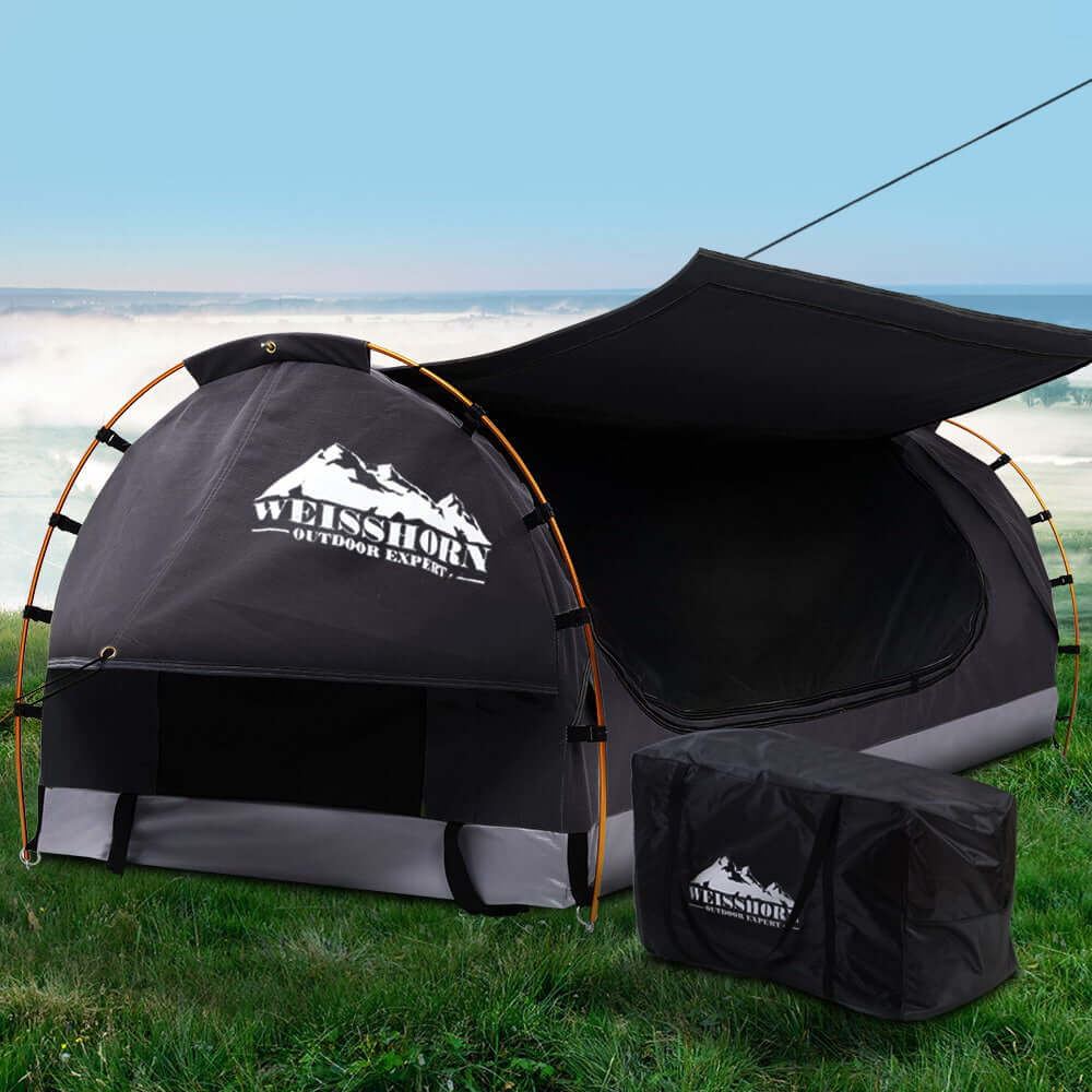 _label_, camping, DSZ Product, feed-cond-new, feed-sl-free shipping, free-shipping, new, value tentsWeisshorn King Single Swag Camping Swags Canvas Free Standing Dome Tent Grey - Premium Outdoor Recreation > Camping > Tents from Weisshorn ! Shop Online Buy Now at S & D's Value Store Family Business Best Customer Service_label_, camping, DSZ Product, feed-cond-new, feed-sl-free shipping, free-shipping, new, value tents