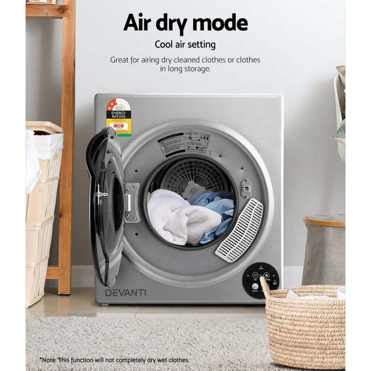 DSZ Product, feed-cond-new, feed-sl-DSZ Freight PayableDevanti Tumble Dryer 5kg Fully Auto Silver - Premium Appliances > Washers, Dryers & Irons > Dryers from Devanti ! Shop Online Buy Now at S & D's Value Store Family Business Best Customer ServiceDSZ Product, feed-cond-new, feed-sl-DSZ Freight Payable