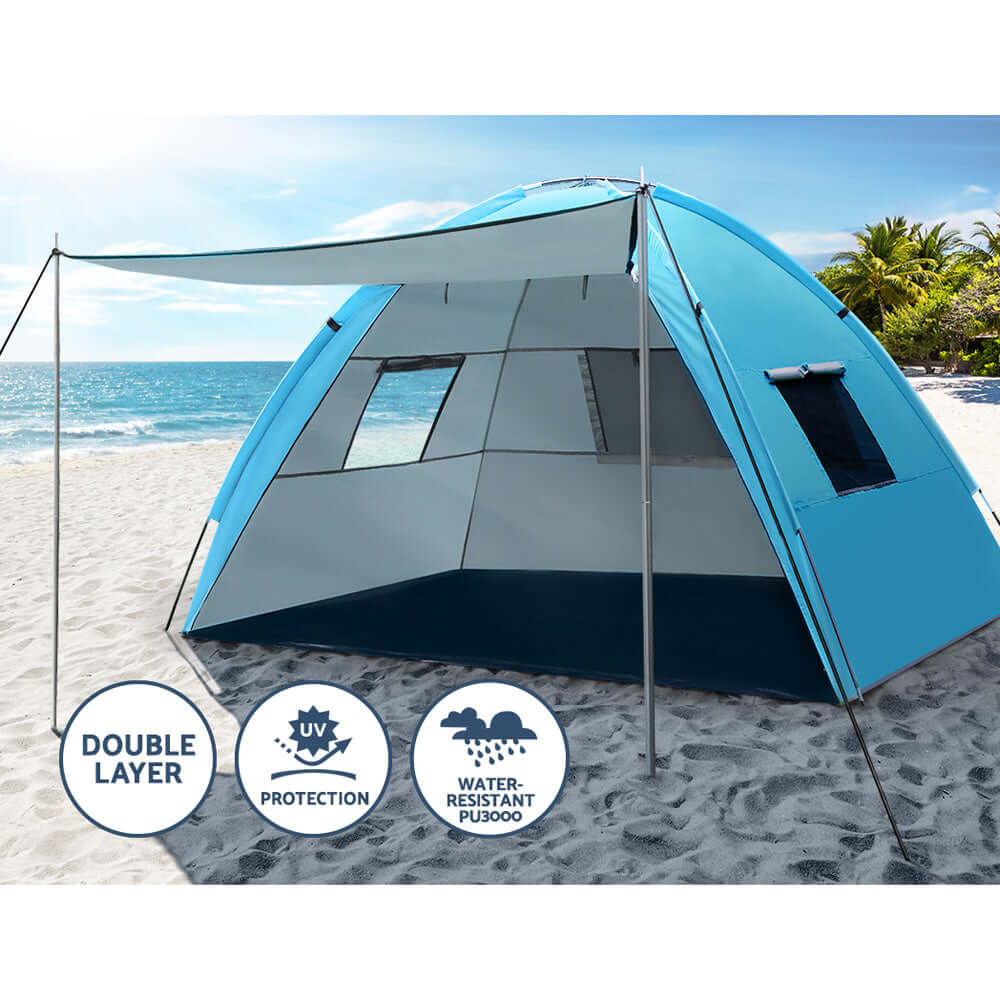 _label_, camping, DSZ Product, feed-cond-new, feed-sl-free shipping, free-shipping, new, value tentsWeisshorn Camping Tent Beach Portable Hiking Sun Shade Shelter Fishing 4 Person - Premium Outdoor Recreation > Camping > Tents from Weisshorn ! Shop Online Buy Now at S & D's Value Store Family Business Best Customer Service_label_, camping, DSZ Product, feed-cond-new, feed-sl-free shipping, free-shipping, new, value tents