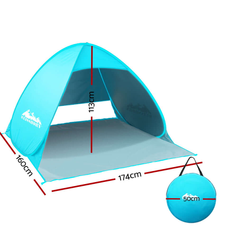 _label_, camping, DSZ Product, feed-cond-new, feed-sl-free shipping, free-shipping, new, value tentsWeisshorn Pop Up Beach Tent Camping Hiking 3 Person Sun Shade Fishing Shelter - Premium Outdoor Recreation > Camping > Tents from Weisshorn ! Shop Online Buy Now at S & D's Value Store Family Business Best Customer Service_label_, camping, DSZ Product, feed-cond-new, feed-sl-free shipping, free-shipping, new, value tents