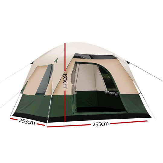 _label_, camping, DSZ Product, feed-cond-new, feed-sl-free shipping, free-shipping, value tentsWeisshorn Family Camping Tent 4 Person Hiking Beach Tents Green - Premium Outdoor Recreation > Camping > Tents from Weisshorn ! Shop Online Buy Now at S & D's Value Store Family Business Best Customer Service_label_, camping, DSZ Product, feed-cond-new, feed-sl-free shipping, free-shipping, value tents