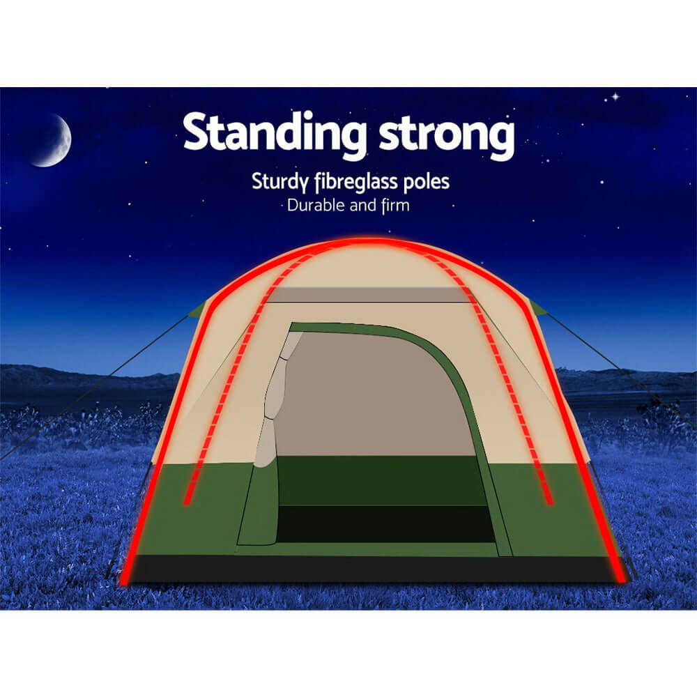 _label_, camping, DSZ Product, feed-cond-new, feed-sl-free shipping, free-shipping, value tentsWeisshorn Family Camping Tent 4 Person Hiking Beach Tents Green - Premium Outdoor Recreation > Camping > Tents from Weisshorn ! Shop Online Buy Now at S & D's Value Store Family Business Best Customer Service_label_, camping, DSZ Product, feed-cond-new, feed-sl-free shipping, free-shipping, value tents