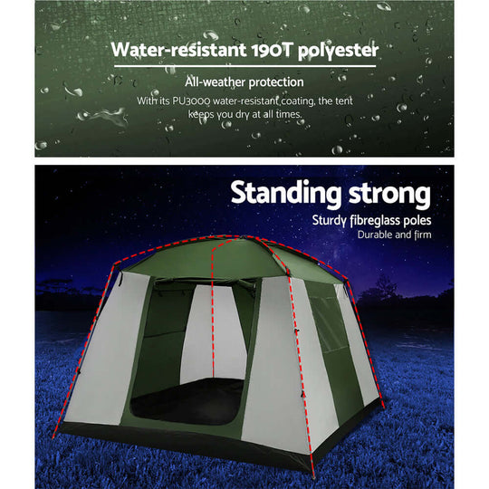 _label_, camping, DSZ Product, feed-cond-new, feed-sl-free shipping, free-shipping, new, value tentsWeisshorn Camping Tent 6 Person Tents Family Hiking Dome - Premium Outdoor Recreation > Camping > Tents from Weisshorn ! Shop Online Buy Now at S & D's Value Store Family Business Best Customer Service_label_, camping, DSZ Product, feed-cond-new, feed-sl-free shipping, free-shipping, new, value tents