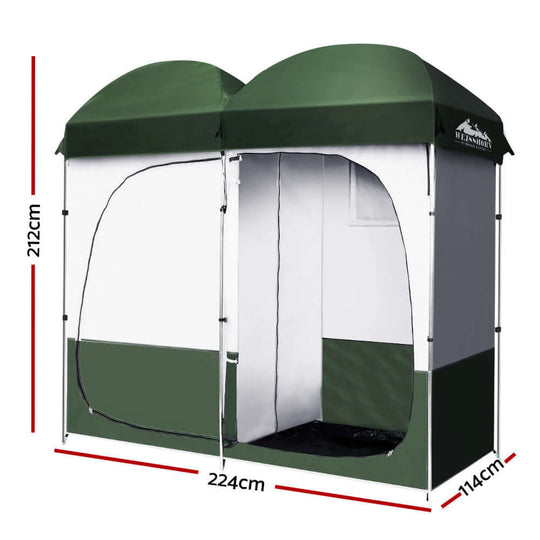 _label_, camping, DSZ Product, feed-cond-new, feed-sl-free shipping, free-shipping, new, value tentsWeisshorn Double Camping Shower Toilet Tent Outdoor Portable Change Room - Premium Outdoor Recreation > Camping > Portable Toilets & Showers from Weisshorn ! Shop Online Buy Now at S & D's Value Store Family Business Best Customer Service_label_, camping, DSZ Product, feed-cond-new, feed-sl-free shipping, free-shipping, new, value tents