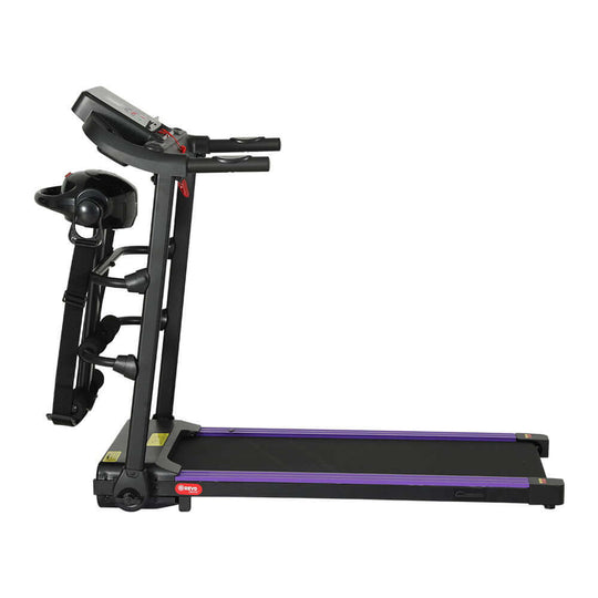 Affordable Everfit treadmill with massager, compact design for effective home workouts and quality cardio exercises.