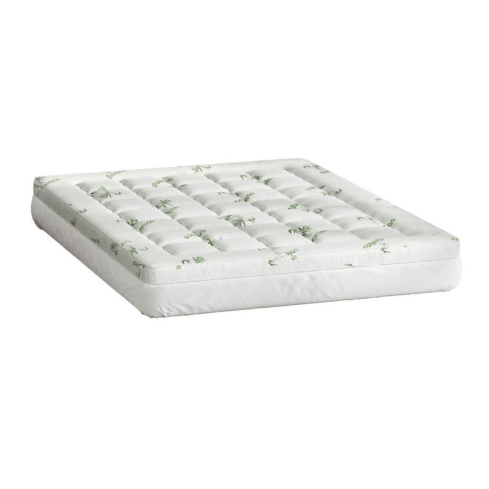 _label_, DSZ Product, feed-cond-new, feed-sl-free shipping, free-shipping, newGiselle Bedding Mattress Topper Pillowtop Bamboo 7.5Cm Queen - Premium Furniture > Mattresses > Mattress Toppers from Giselle Bedding ! Shop Online Buy Now at S & D's Value Store Family Business Best Customer Service_label_, DSZ Product, feed-cond-new, feed-sl-free shipping, free-shipping, new