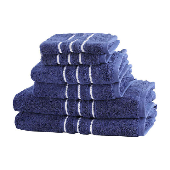 _label_, DSZ Product, feed-cond-new, feed-sl-free shipping, free-shipping, new6 Pack Bath Towels Set Cotton Towel Navy - Premium Home & Garden > Bathroom Accessories > Bath Towels & Robes from Unbranded ! Shop Online Buy Now at S & D's Value Store Family Business Best Customer Service_label_, DSZ Product, feed-cond-new, feed-sl-free shipping, free-shipping, new