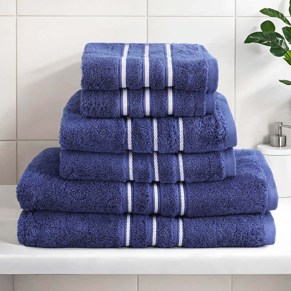 _label_, DSZ Product, feed-cond-new, feed-sl-free shipping, free-shipping, new6 Pack Bath Towels Set Cotton Towel Navy - Premium Home & Garden > Bathroom Accessories > Bath Towels & Robes from Unbranded ! Shop Online Buy Now at S & D's Value Store Family Business Best Customer Service_label_, DSZ Product, feed-cond-new, feed-sl-free shipping, free-shipping, new