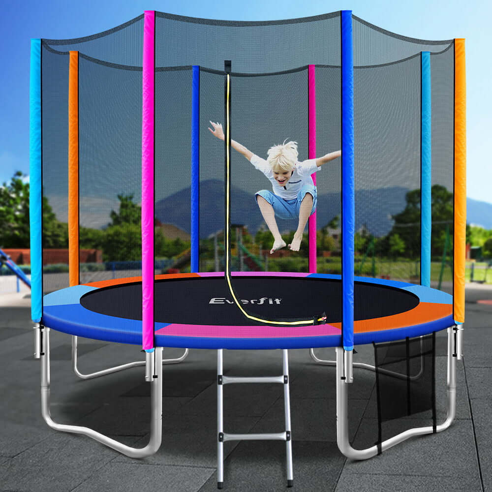 DSZ Product, feed-cond-new, feed-sl-DSZ Freight Payable, newEverfit 10Ft Trampoline For Kids W/ Ladder Enclosure Safety Net Pad Gift Round - Premium Sports & Fitness > Trampolines > Trampolines & Accessories from Everfit ! Shop Online Buy Now at S & D's Value Store Family Business Best Customer ServiceDSZ Product, feed-cond-new, feed-sl-DSZ Freight Payable, new