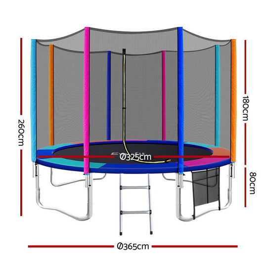 DSZ Product, feed-cond-new, feed-sl-DSZ Freight Payable, newEverfit 12Ft Trampoline For Kids W/ Ladder Enclosure Safety Net Pad Gift Round - Premium Sports & Fitness > Trampolines > Trampolines & Accessories from Everfit ! Shop Online Buy Now at S & D's Value Store Family Business Best Customer ServiceDSZ Product, feed-cond-new, feed-sl-DSZ Freight Payable, new