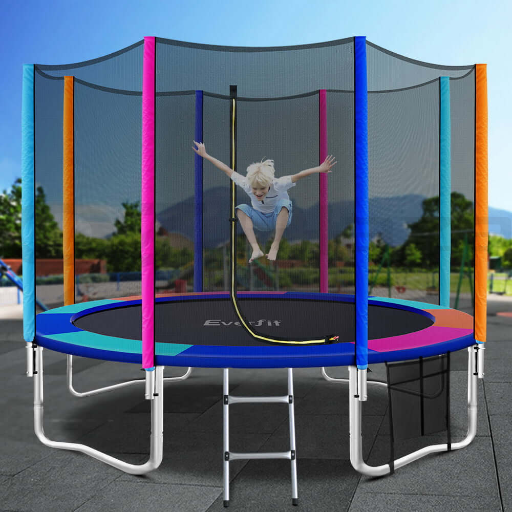 DSZ Product, feed-cond-new, feed-sl-DSZ Freight Payable, newEverfit 12Ft Trampoline For Kids W/ Ladder Enclosure Safety Net Pad Gift Round - Premium Sports & Fitness > Trampolines > Trampolines & Accessories from Everfit ! Shop Online Buy Now at S & D's Value Store Family Business Best Customer ServiceDSZ Product, feed-cond-new, feed-sl-DSZ Freight Payable, new