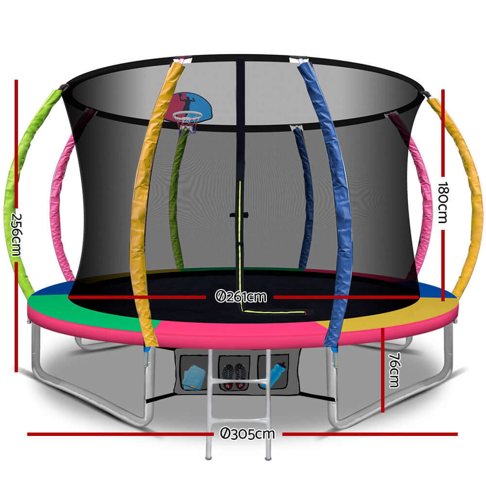 DSZ Product, feed-cond-new, feed-sl-DSZ Freight Payable, newEverfit 10Ft Trampoline For Kids W/ Ladder Enclosure Safety Net Rebounder Colors - Premium Sports & Fitness > Trampolines > Trampolines & Accessories from Everfit ! Shop Online Buy Now at S & D's Value Store Family Business Best Customer ServiceDSZ Product, feed-cond-new, feed-sl-DSZ Freight Payable, new