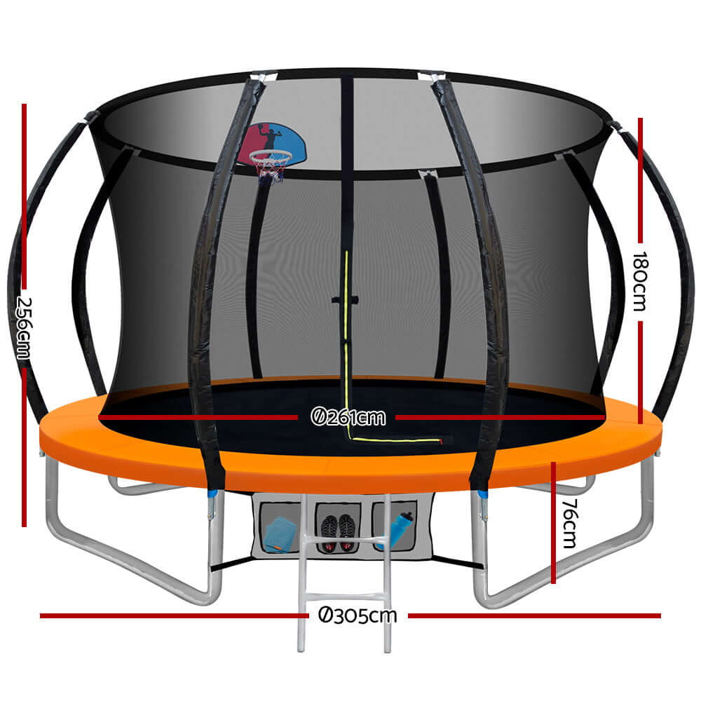 DSZ Product, feed-cond-new, feed-sl-DSZ Freight Payable, newEverfit 10Ft Trampoline For Kids W/ Ladder Enclosure Safety Net Rebounder Orange - Premium Sports & Fitness > Trampolines > Trampolines & Accessories from Everfit ! Shop Online Buy Now at S & D's Value Store Family Business Best Customer ServiceDSZ Product, feed-cond-new, feed-sl-DSZ Freight Payable, new