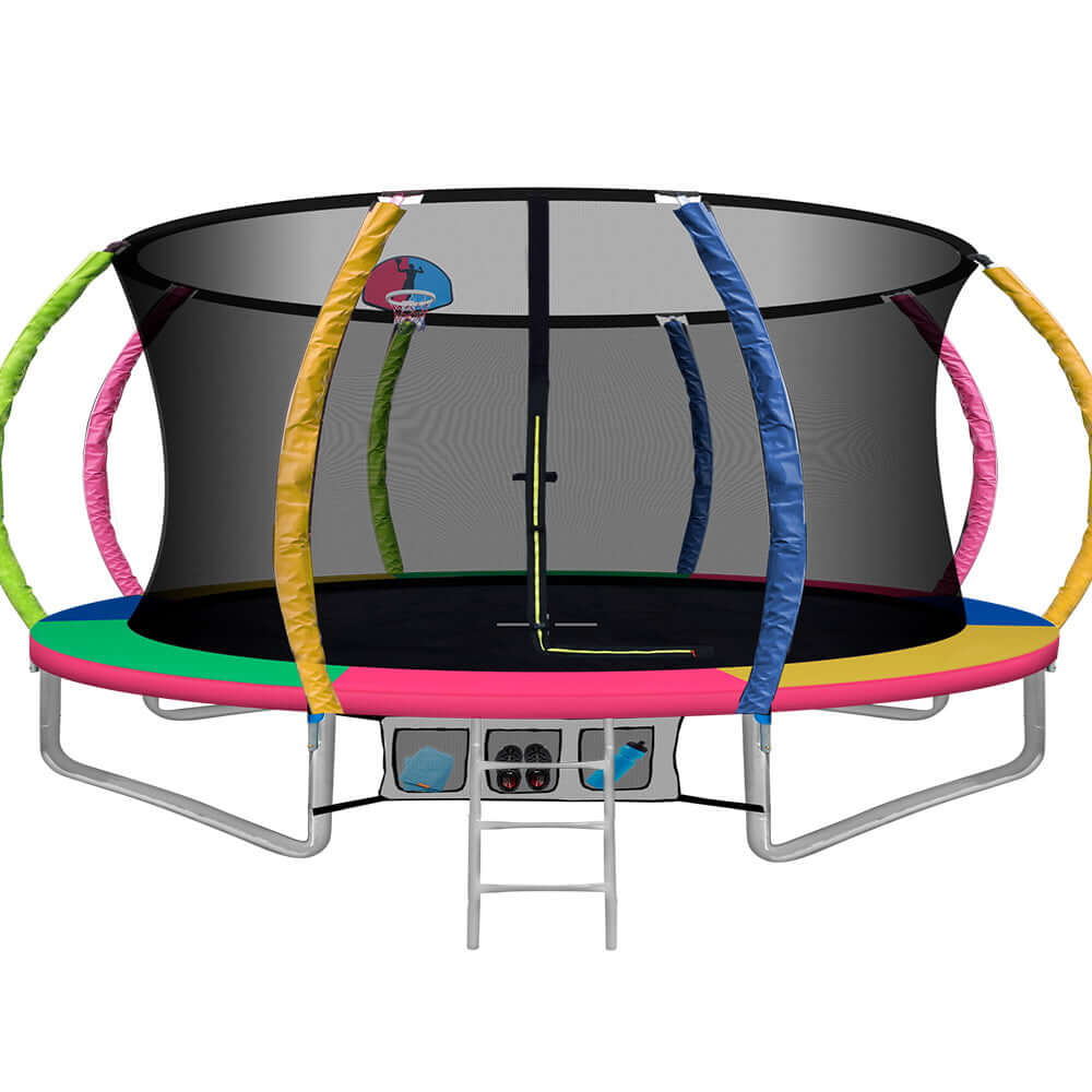 DSZ Product, feed-cond-new, feed-sl-DSZ Freight Payable, newEverfit 14Ft Trampoline For Kids W/ Ladder Enclosure Safety Net Rebounder Colors - Premium Sports & Fitness > Trampolines > Trampolines & Accessories from Everfit ! Shop Online Buy Now at S & D's Value Store Family Business Best Customer ServiceDSZ Product, feed-cond-new, feed-sl-DSZ Freight Payable, new