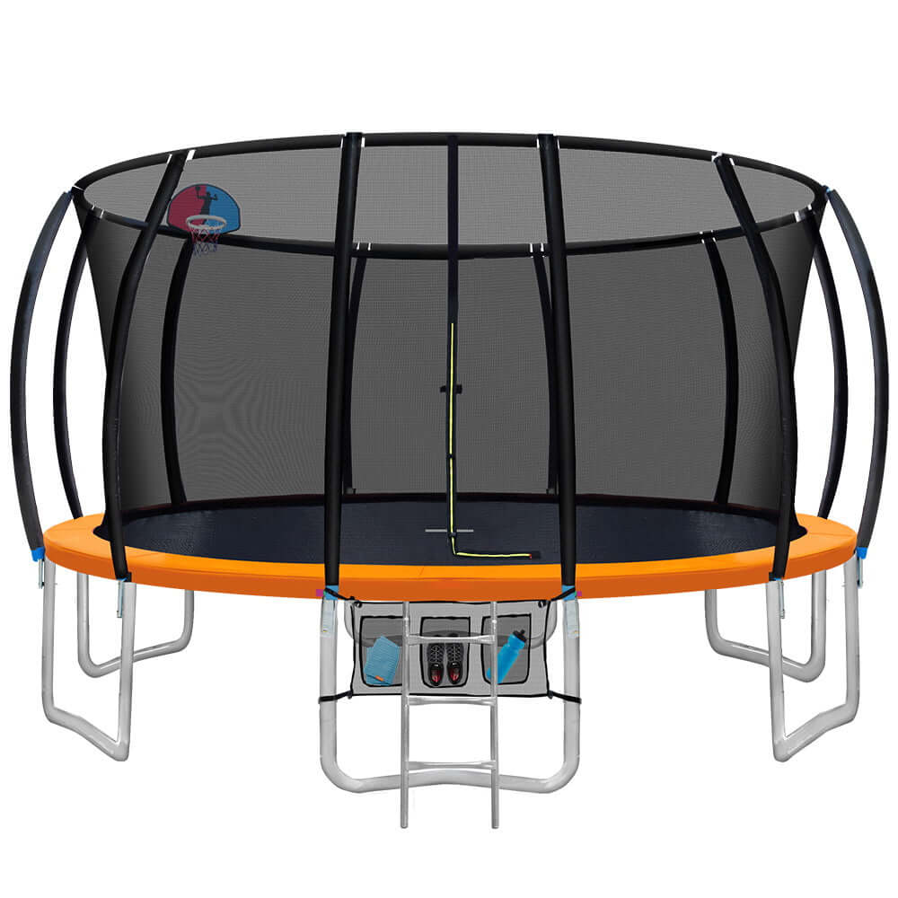 DSZ Product, feed-cond-new, feed-sl-DSZ Freight Payable, newEverfit 16Ft Trampoline For Kids W/ Ladder Enclosure Safety Net Rebounder Orange - Premium Sports & Fitness > Trampolines > Trampolines & Accessories from Everfit ! Shop Online Buy Now at S & D's Value Store Family Business Best Customer ServiceDSZ Product, feed-cond-new, feed-sl-DSZ Freight Payable, new