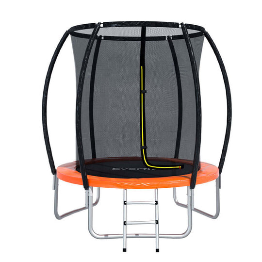 DSZ Product, feed-cond-new, feed-sl-DSZ Freight Payable, newEverfit 6Ft Trampoline For Kids W/ Ladder Enclosure Safety Net Rebounder Orange - Premium Sports & Fitness > Trampolines > Trampolines & Accessories from Everfit ! Shop Online Buy Now at S & D's Value Store Family Business Best Customer ServiceDSZ Product, feed-cond-new, feed-sl-DSZ Freight Payable, new