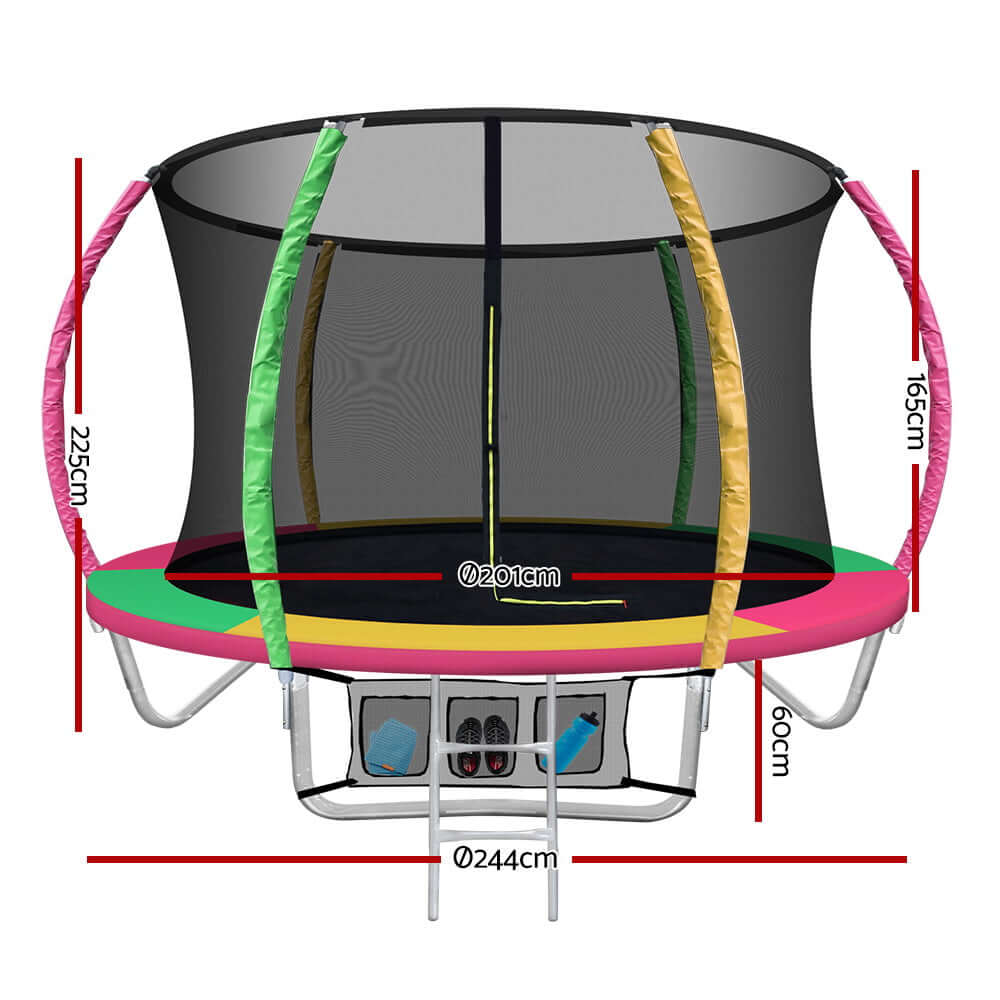 DSZ Product, feed-cond-new, feed-sl-DSZ Freight Payable, newEverfit 8Ft Trampoline For Kids W/ Ladder Enclosure Safety Net Rebounder Colors - Premium Sports & Fitness > Trampolines > Trampolines & Accessories from Everfit ! Shop Online Buy Now at S & D's Value Store Family Business Best Customer ServiceDSZ Product, feed-cond-new, feed-sl-DSZ Freight Payable, new